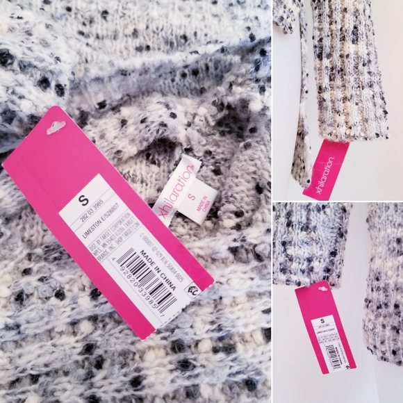 Xhilaration High Low Criss Cross Back Sweater, S - Picture 2 of 3